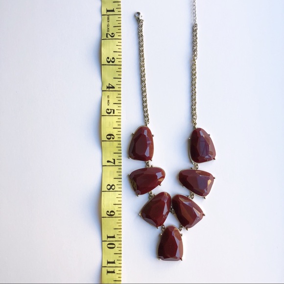 Sharlow Wine Statement Necklace - Picture 4 of 4